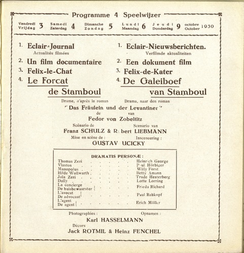Omslag van programmabrochure 0694_03-10-30_09-10-30