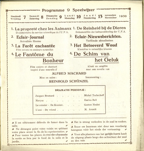 Omslag van programmabrochure 0699_07-11-30_13-11-30